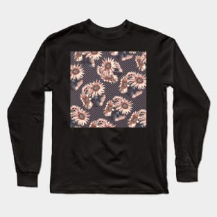 Sunflowers line Long Sleeve T-Shirt